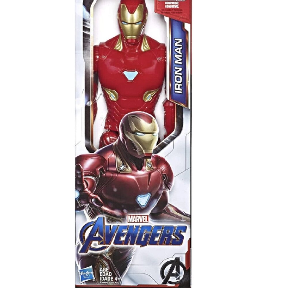 Marvel Avengers Titan Heroes Iron Man with Power FX Port 12" New in Box
